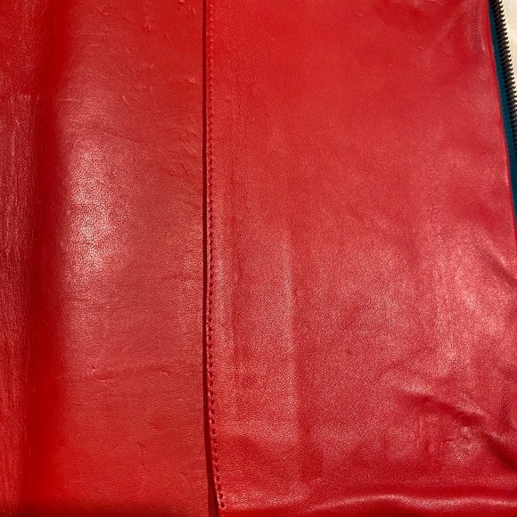 Authentic Louboutin large clutch / iPad case. Teal with spikes - Picture 12 of 14